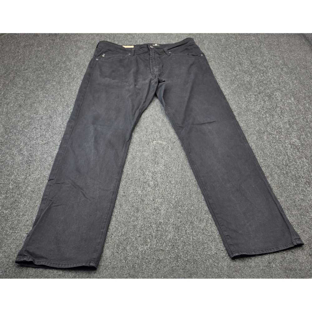 AG Adriano Goldschmied The Graduate Pants Mens 36x32 Black Tailored Leg 1174SUD